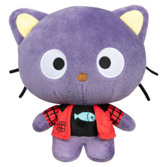Jazwares Chococat Punk Plush 8-inch front view for cozy display and hugs
