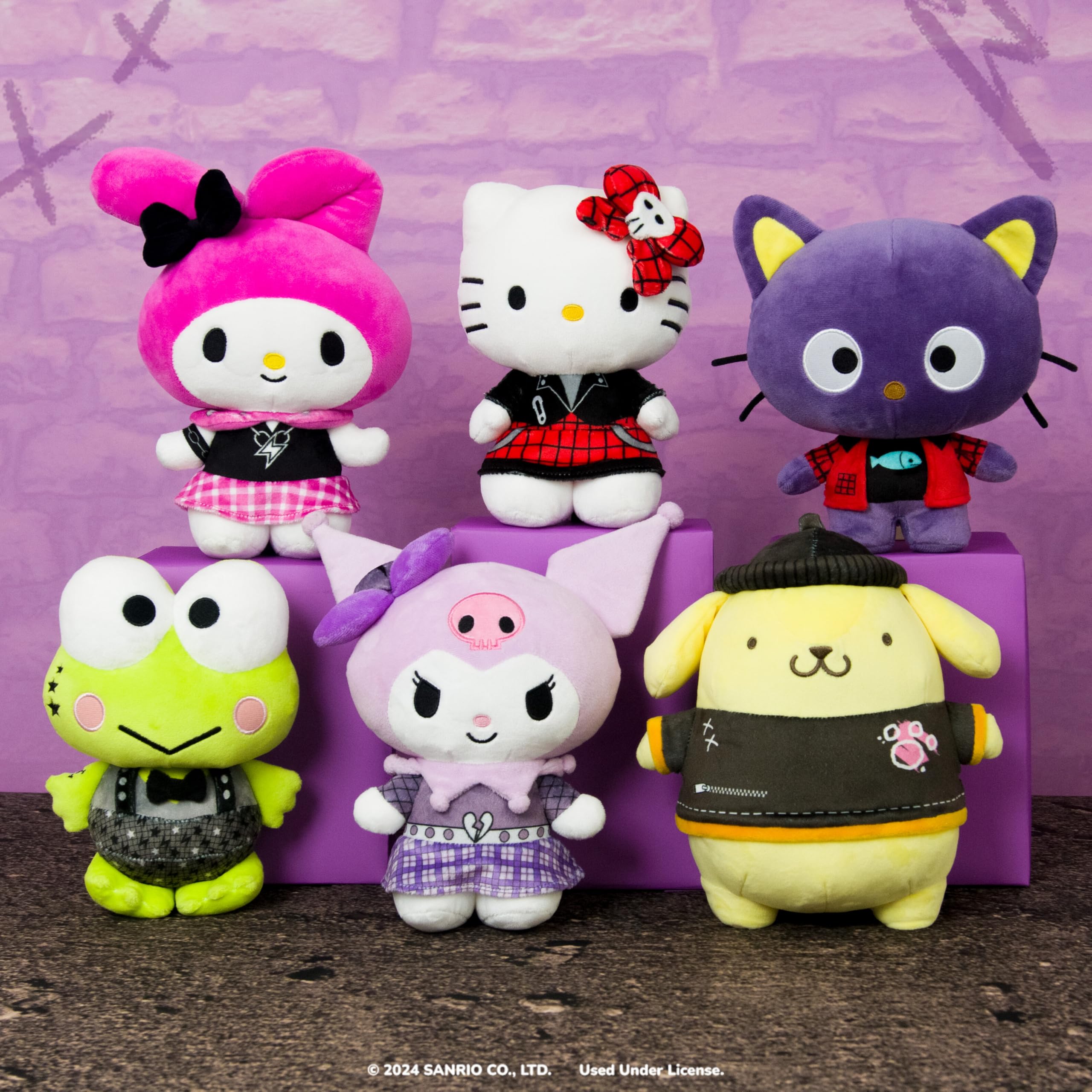 Jazwares Chococat Punks plush playful desk companion