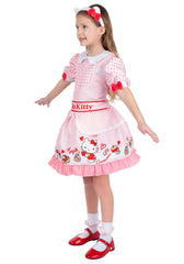 Jazwares Costume Play Hello Kitty headband with ears and red bow completes the look