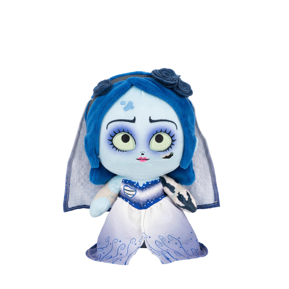 Jazwares Emily plush in wedding dress, ultra-soft cuddle buddy for Corpse Bride fans