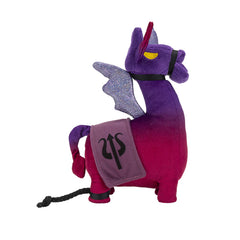 Jazwares Fortnite Dark Llamacorn plush, embroidery detail, 7-inch size for collectors and fans.