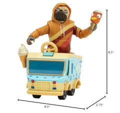 Jazwares Fortnite Doggo Snow Pop accessory enhances dynamic emotes.