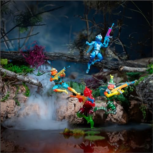 Fa-La-La-La Fishstick figure included for festive battle-ready posing.