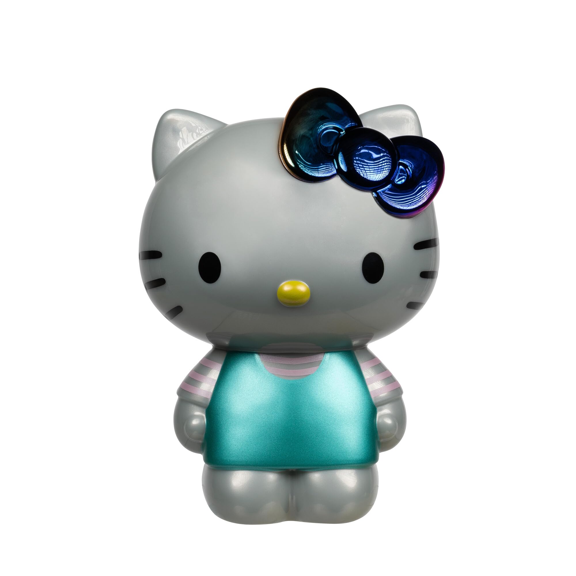 Jazwares Hello Kitty 50th Anniversary nesting figure close-up of gold 50 heart bow.