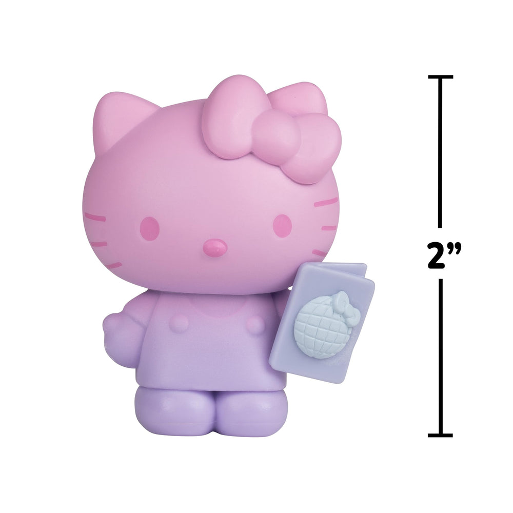 Jazwares Hello Kitty Ombre Tropical Party figure 5 bold ombre color on display