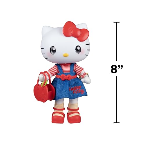 Articulated Hello Kitty figure standing or sitting with stylish outfit