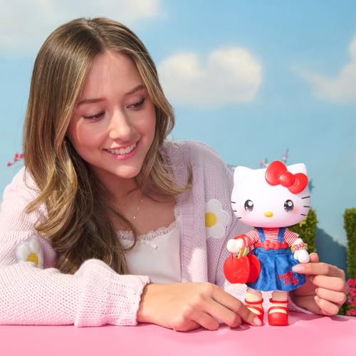 Hello Kitty figure with purse and bracelet accessories for display