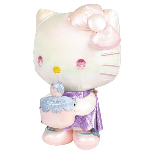 Jazwares Hello Kitty Ultra Premier 8-Inch plush side profile with shimmering colorway