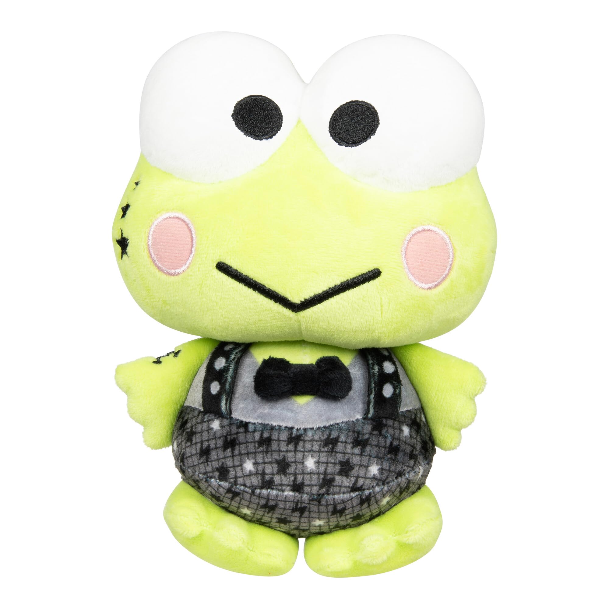 Jazwares Keroppi Punks plush in punk style for display and cuddle