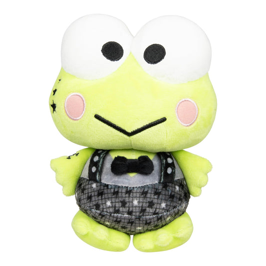 Jazwares Keroppi Punks plush in punk style for display and cuddle