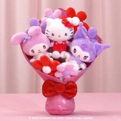 Jazwares Kuromi plush close-up with detailed stitching