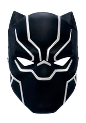 Jazwares Marvel Black Panther Youth Mask front view with bold armor graphic for imaginative play