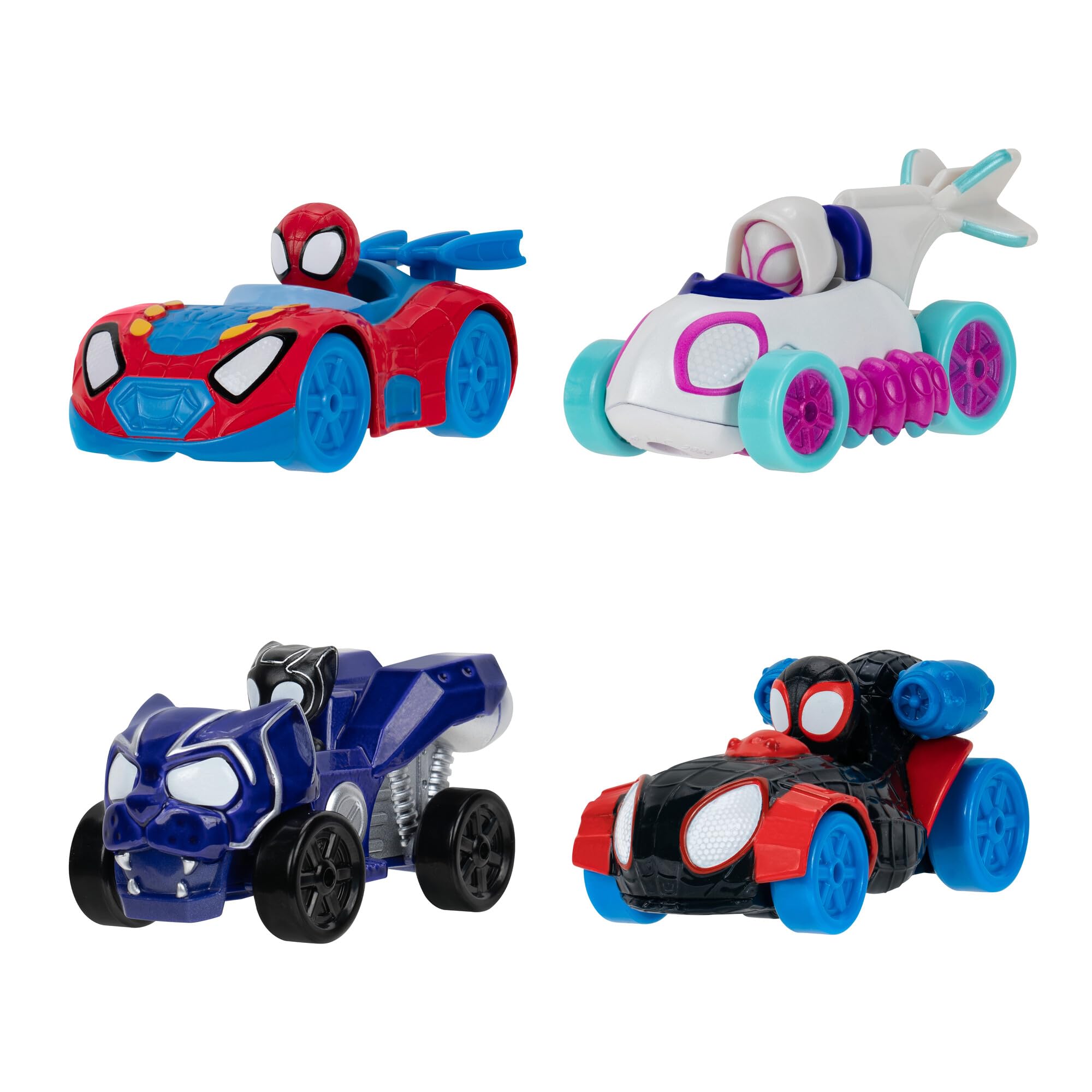 Jazwares Marvel Spidey and His Amazing Friends collection display, great for gifting.