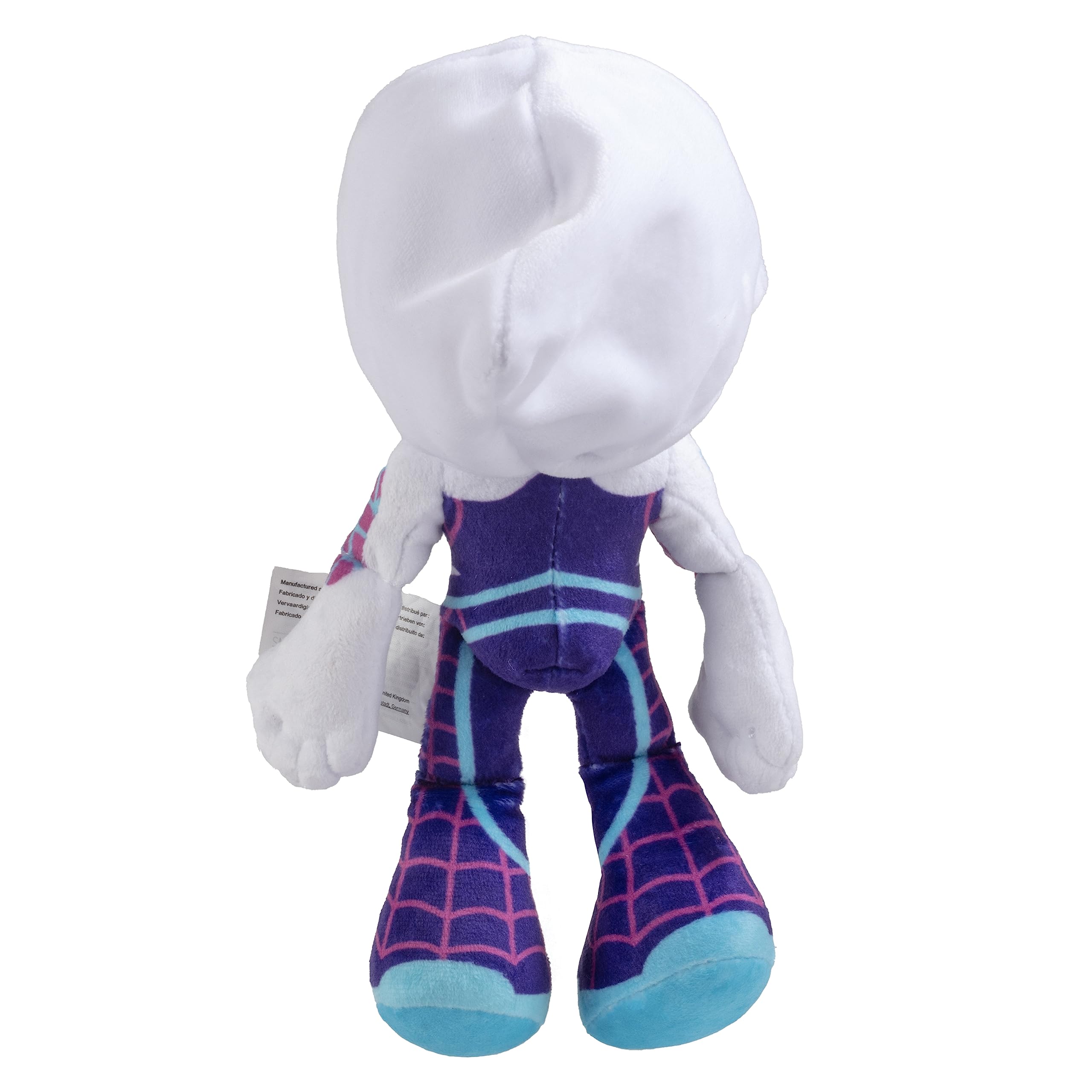 Gwen Stacy Ghost Spider plush for screen time adventures and Marvel fans.