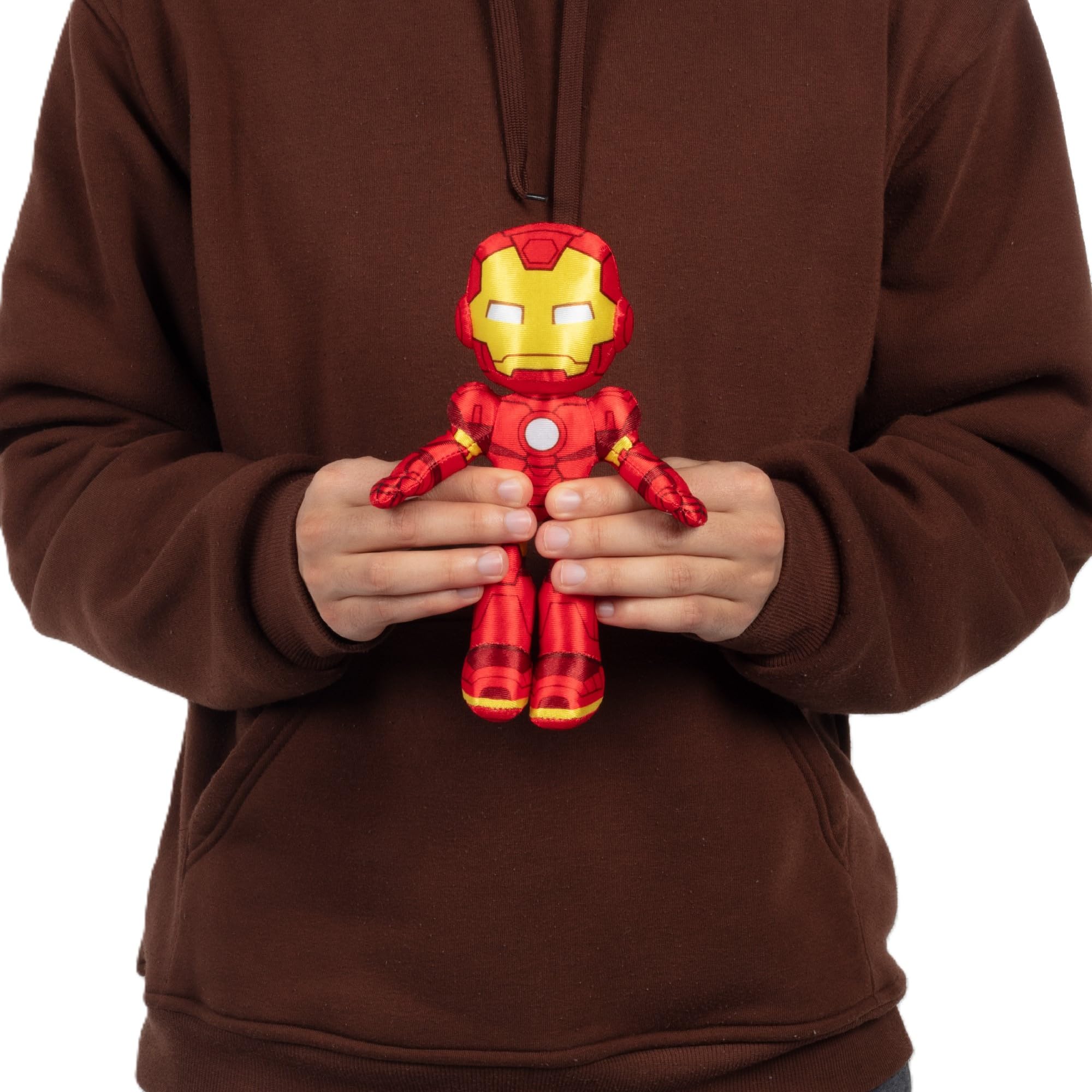 Jazwares Marvel Iron Man plush packaging photo, perfect gift-ready presentation