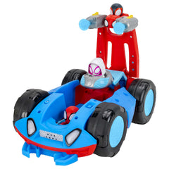 Jazwares Marvel Spidey Team Spidey Flip Cruiser closed mode for quick, energetic chase play.
