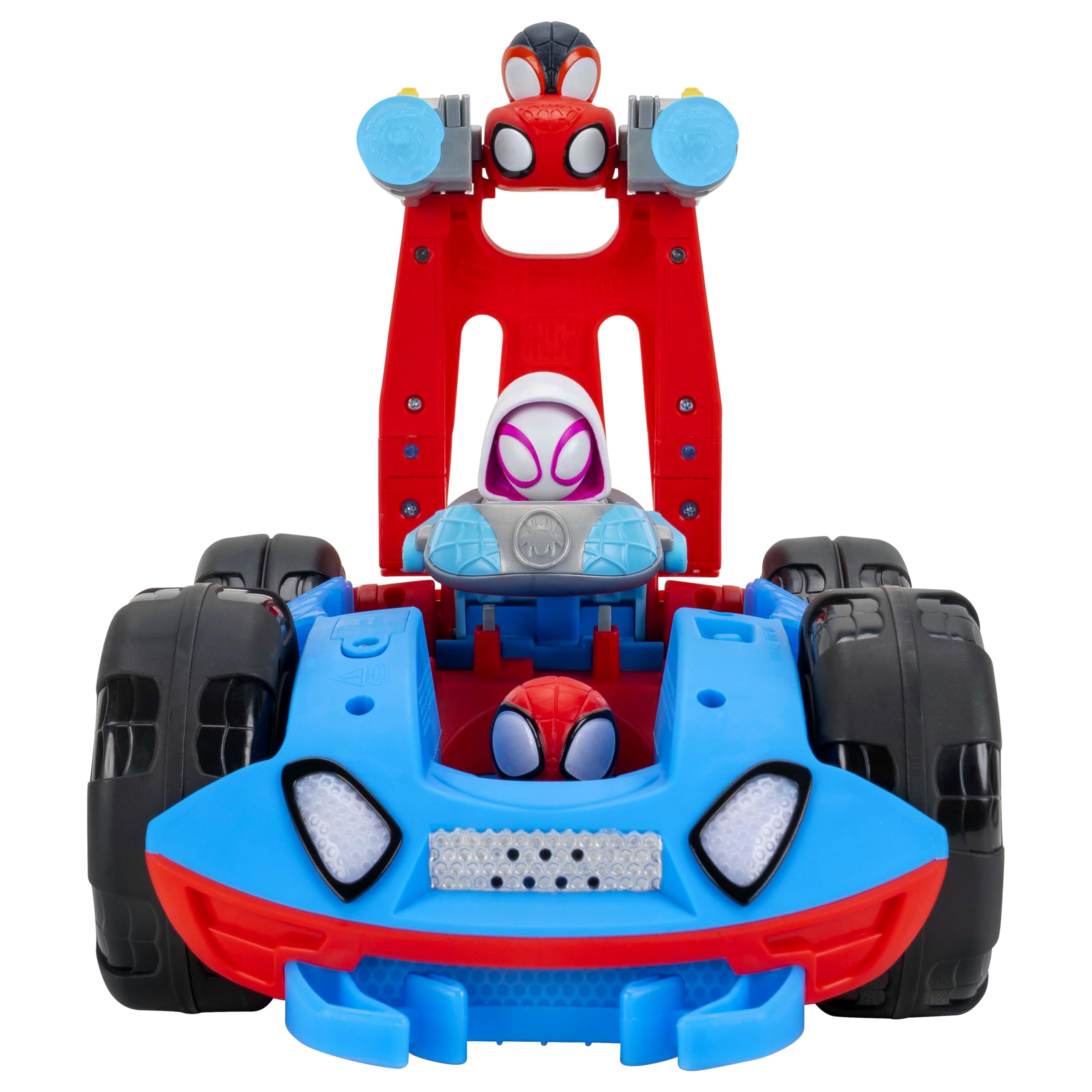Jazwares Marvel Spidey Team Spidey Cruiser lights and sounds boost immersion.