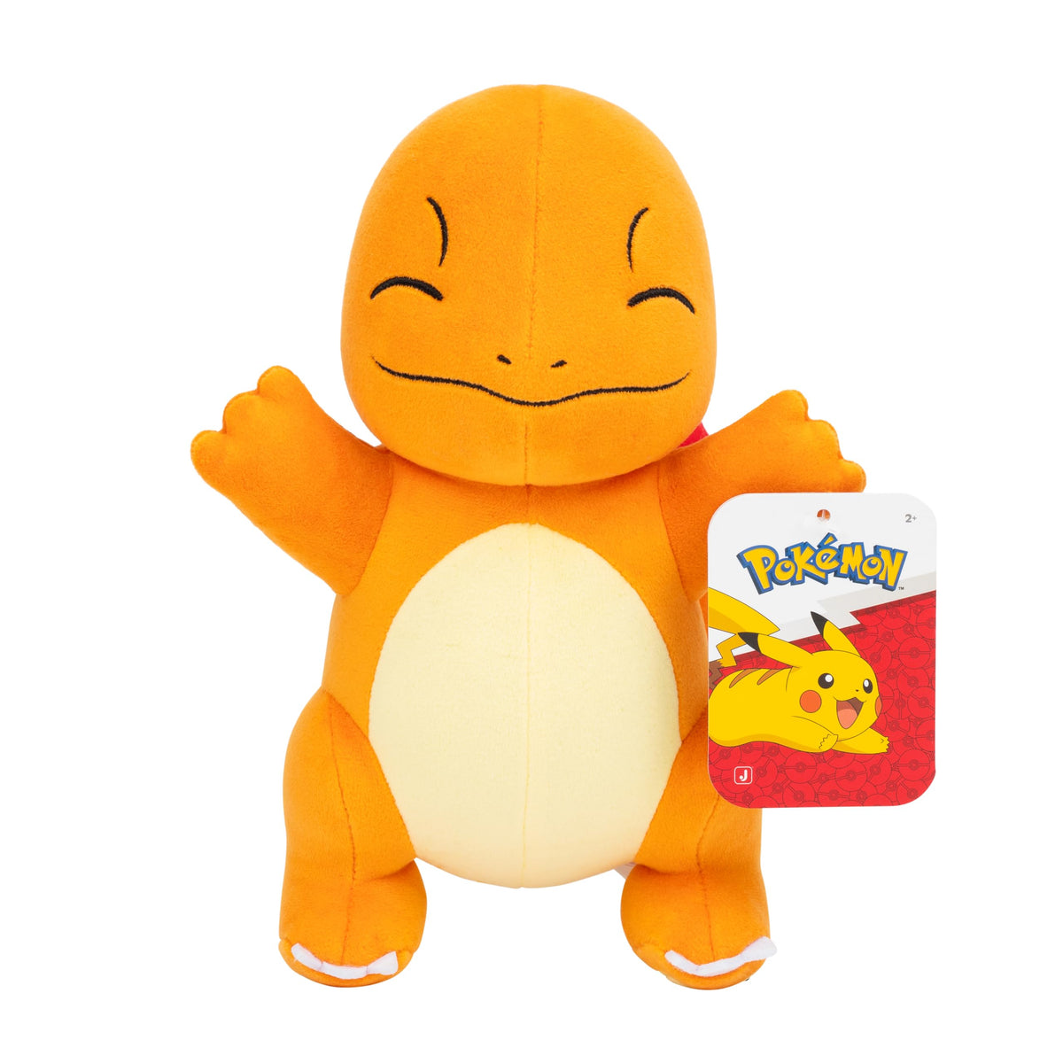 Jazwares Pokémon Charmander plush front view for play and display