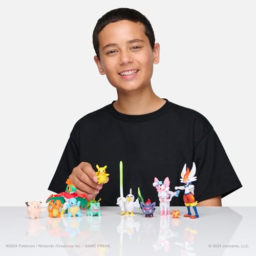 Jazwares Pokémon Battle Figure 10 Pack: Pikachu 2-inch figure for fast action play
