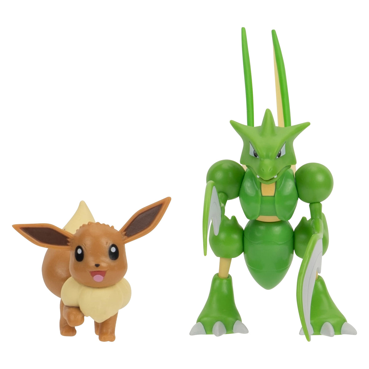 Jazwares Eevee 2-inch figure close-up for imaginative battles.