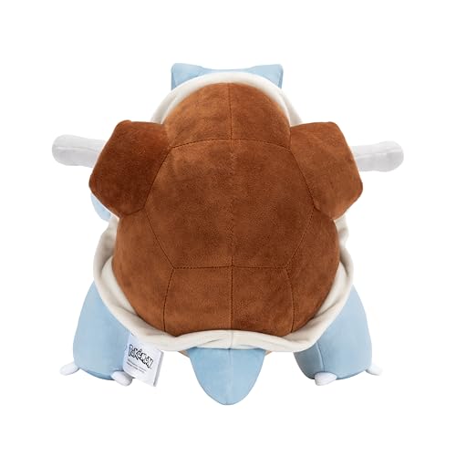 Jazwares Pokémon Blastoise plush 12-inch fabric texture close-up.