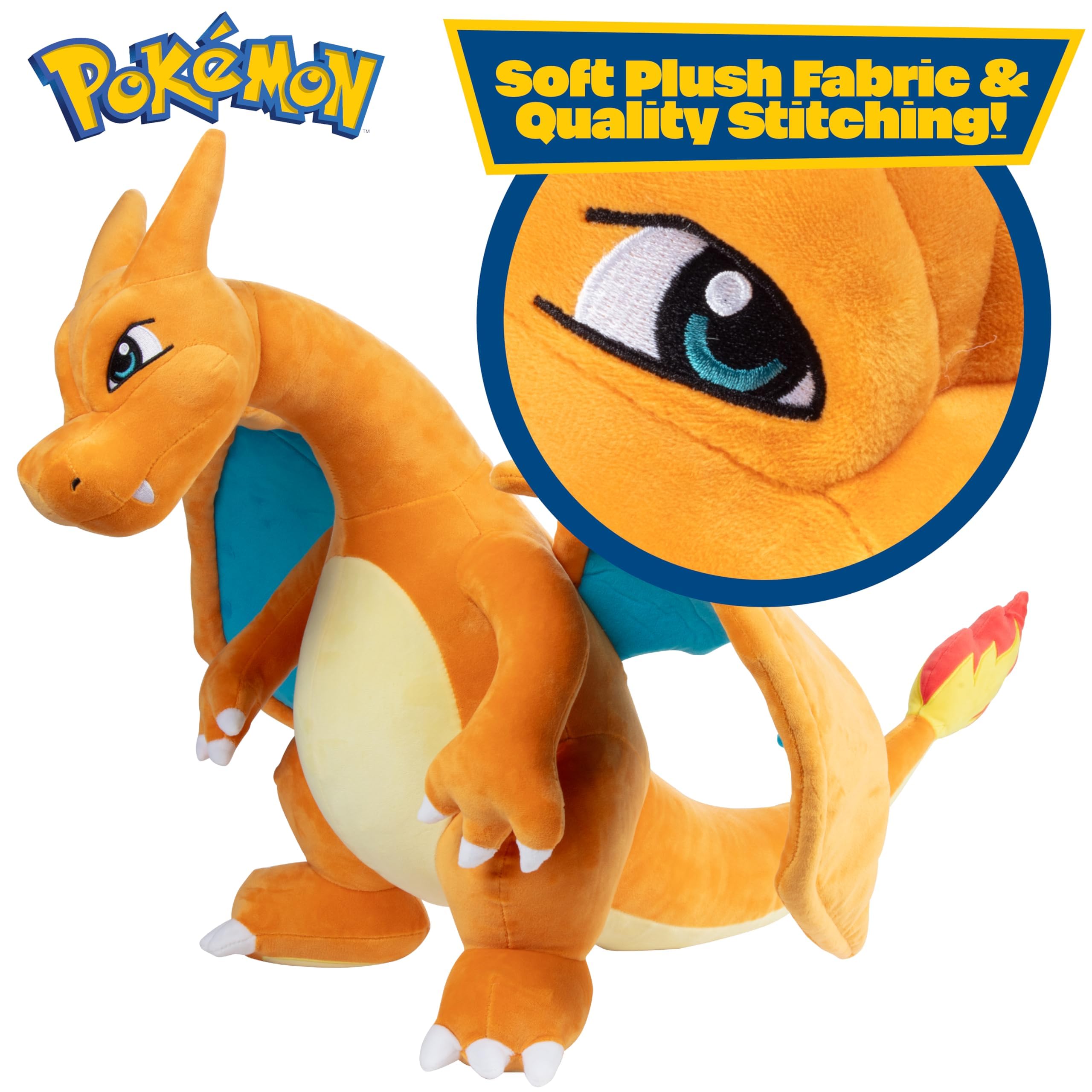 Jazwares Charizard packaging and gift-ready presentation for gifting.