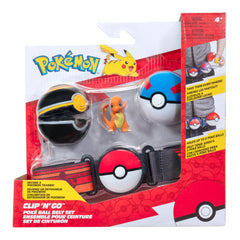 Jazwares Pokémon Charmander Clip N Go belt for portable battles.