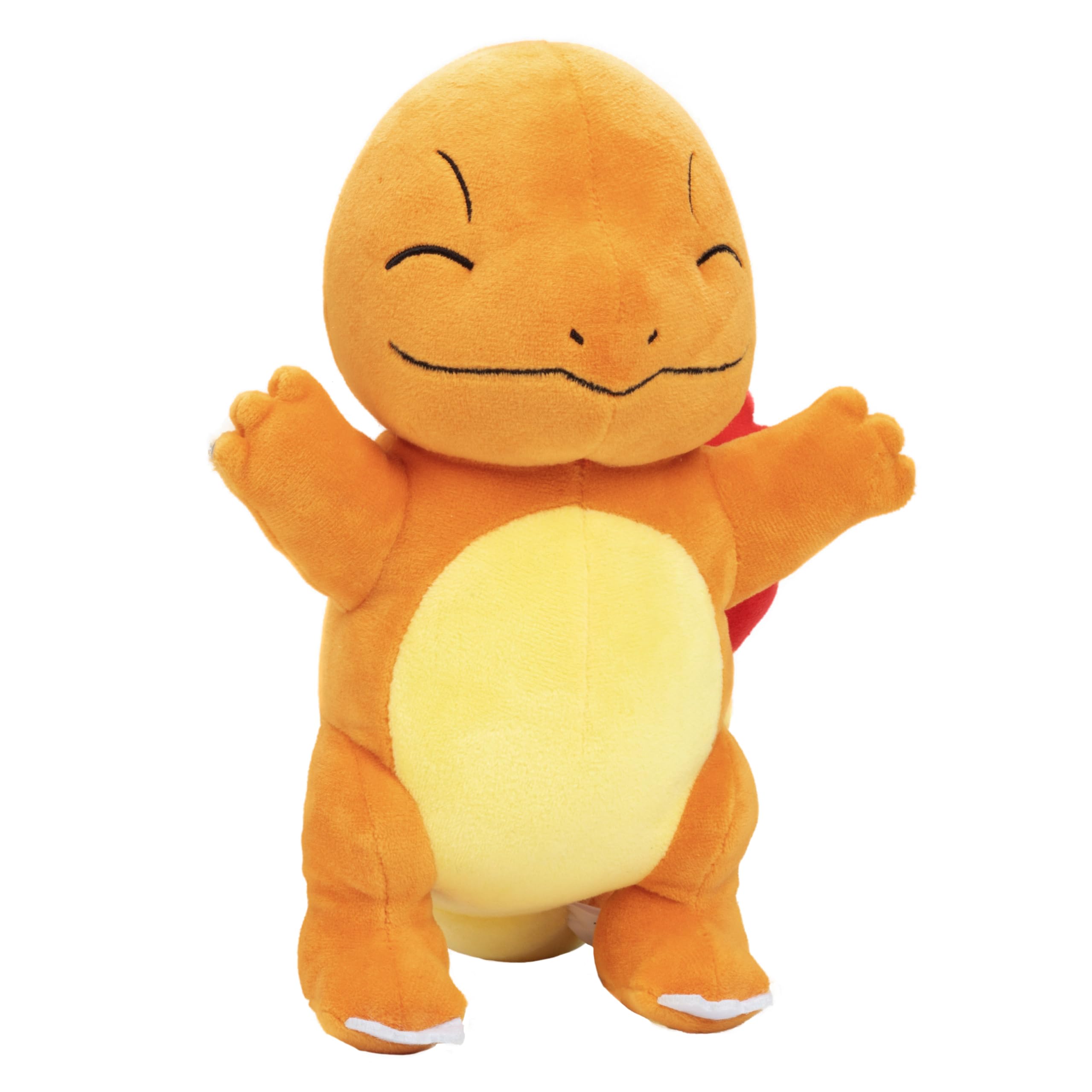 Jazwares Pokémon Charmander plush ear shot, cute and collectible for fans.