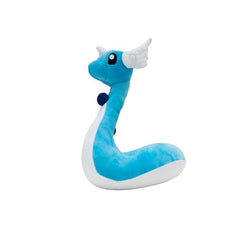 Close-up of Dragonair plush eyes and detailing, Jazwares authentic Pokémon charm.