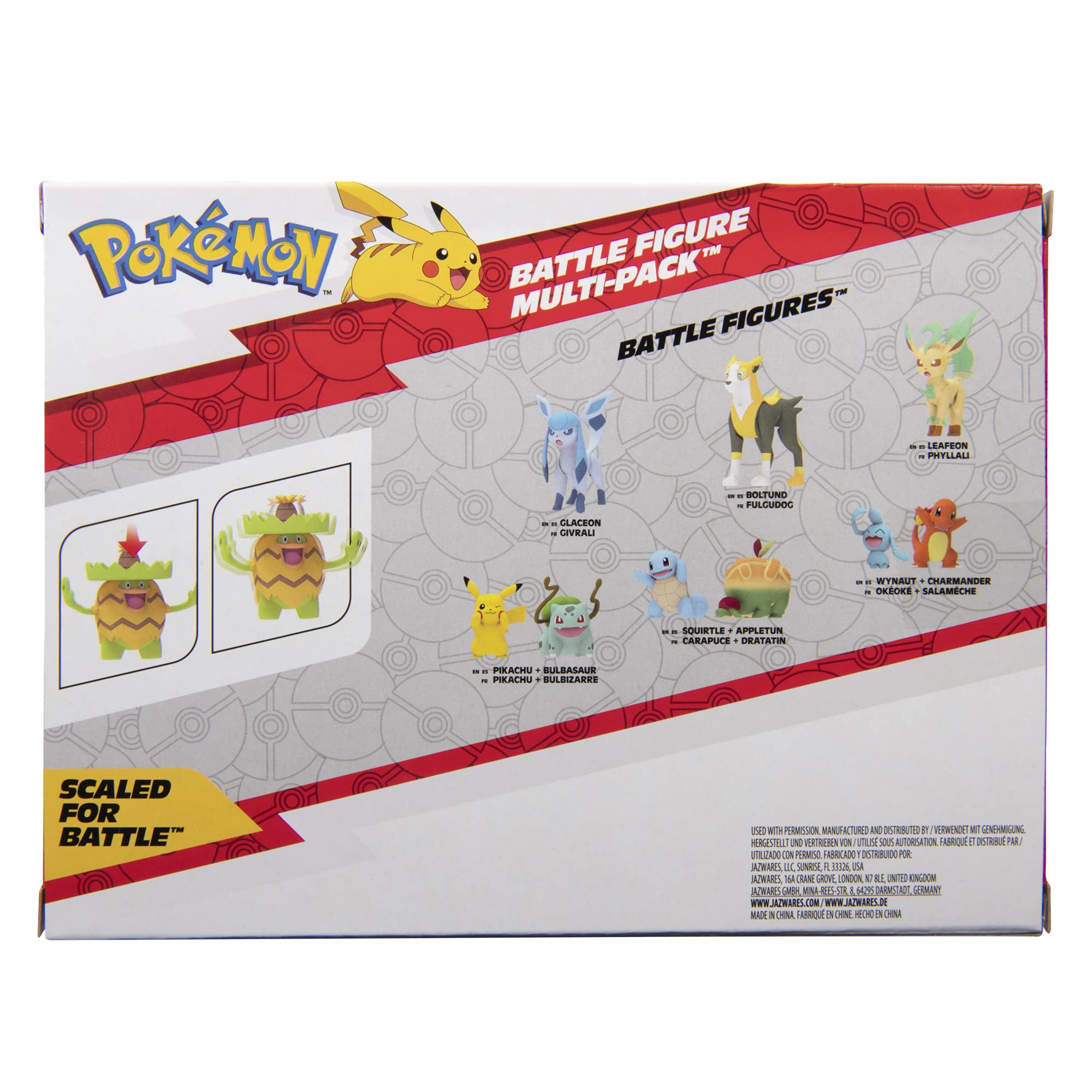 Jazwares Grass-Type packaging highlights official license.