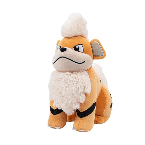 Jazwares Growlithe plush 12-inch authentic-details reflecting animated series styling