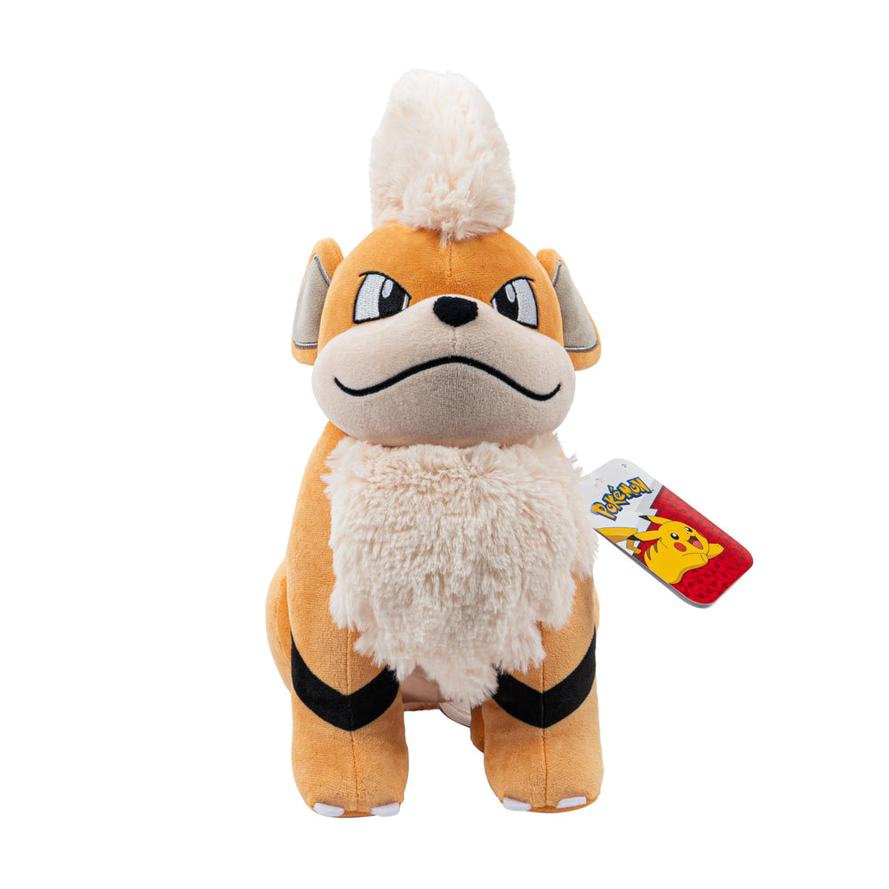 Jazwares Pokemon Growlithe plush packaging ready for gifting and display