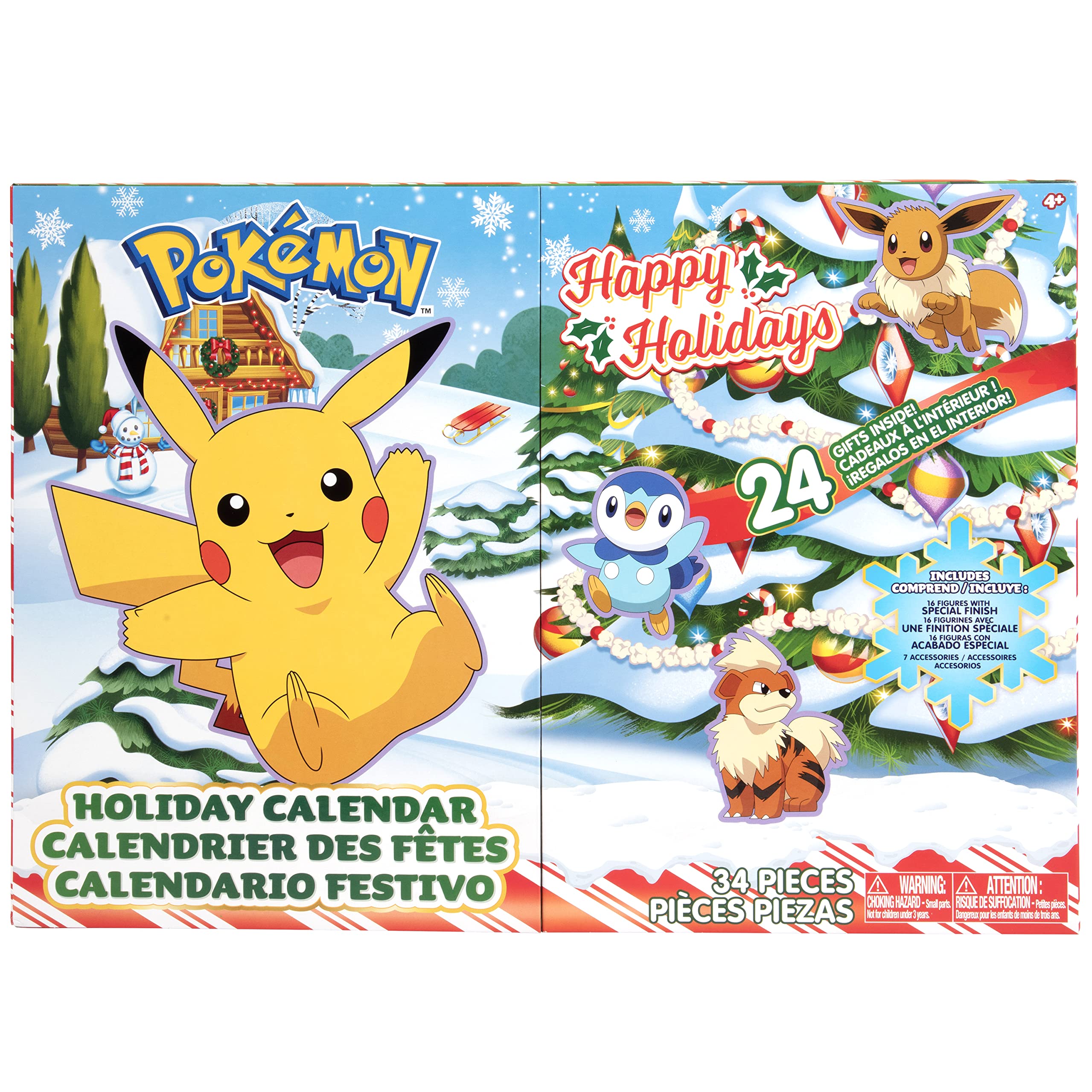 Jazwares Pikachu figure close-up highlighting bright 2-inch shiny piece