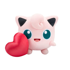 Jazwares Pokemon Jigglypuff plush heart – soft Valentine keepsake for fans.