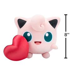 Jazwares Pokemon Jigglypuff plush soft material for cozy cuddles on the go.
