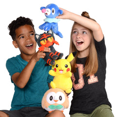 Jazwares Pokémon Litten plush 8in gift-ready, ideal for fans.