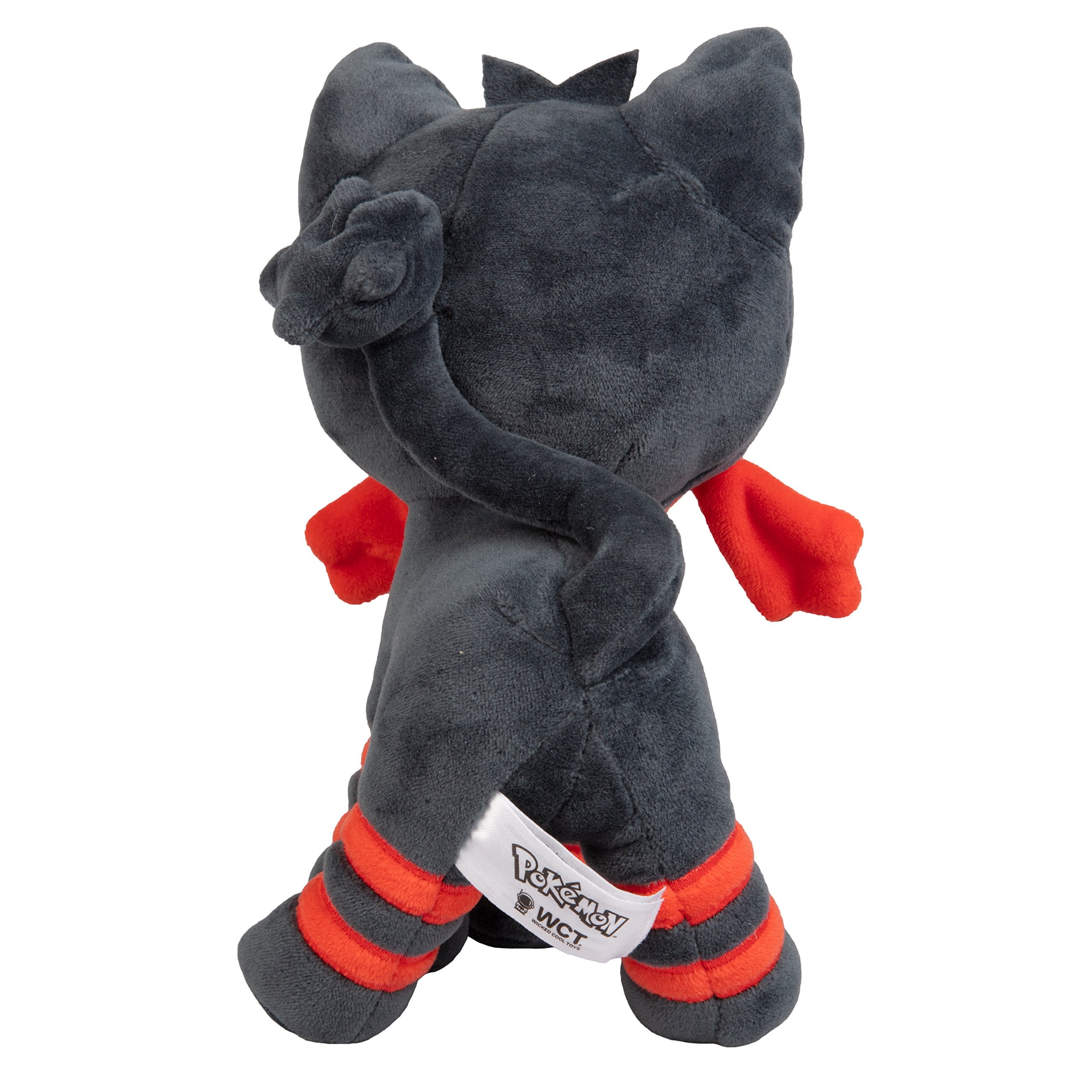 Jazwares Pokémon Litten plush 8in soft texture, cozy to hold.