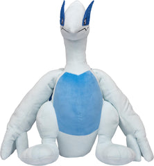 Jazwares Pokemon Lugia plush 12in front view, ultra-soft fabric ideal for cuddling and display.