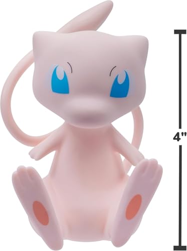 Jazwares Pokémon Mew Select vinyl figure close-up showing authentic animated-series details.