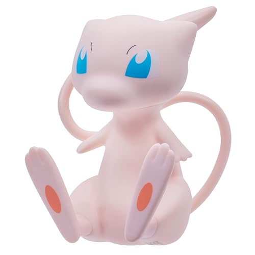 Jazwares Pokémon Mew Select vinyl figure on desk, ready for study sessions.