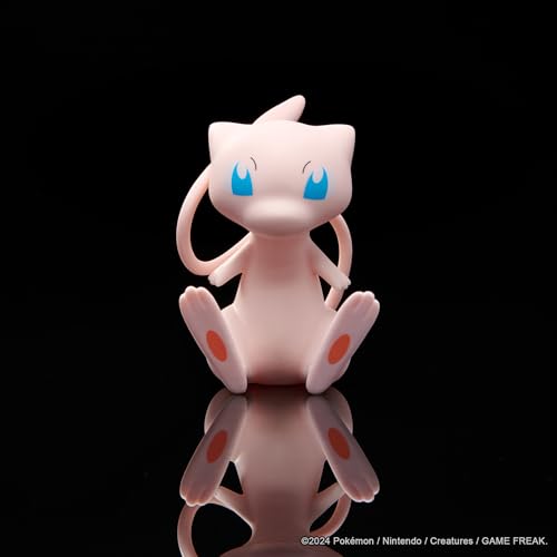 Jazwares Pokémon Mew Select vinyl figure side view, perfect shelf companion.