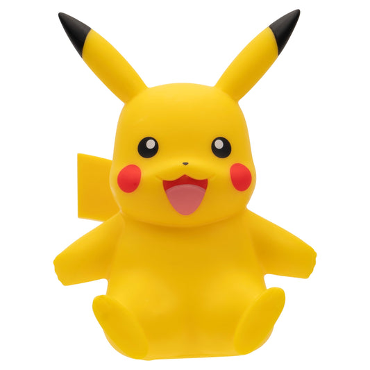 Jazwares Pikachu Select vinyl figure front view, ideal desk companion for study sessions.