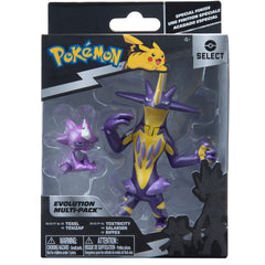 Jazwares Pokémon Select Evolution: 3-inch Toxtricity figure with articulated limbs for dynamic posing.