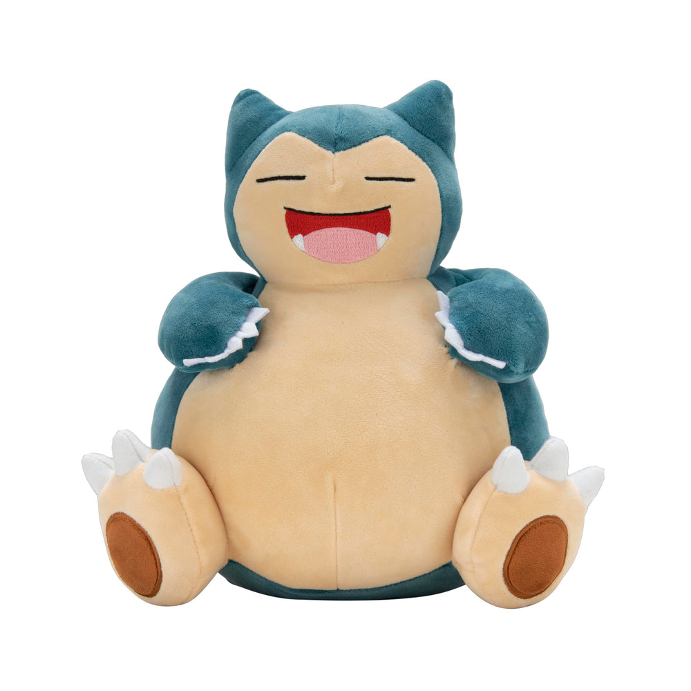 Jazwares Pokemon Snorlax 12-inch plush with ultra-soft fabric for cozy play