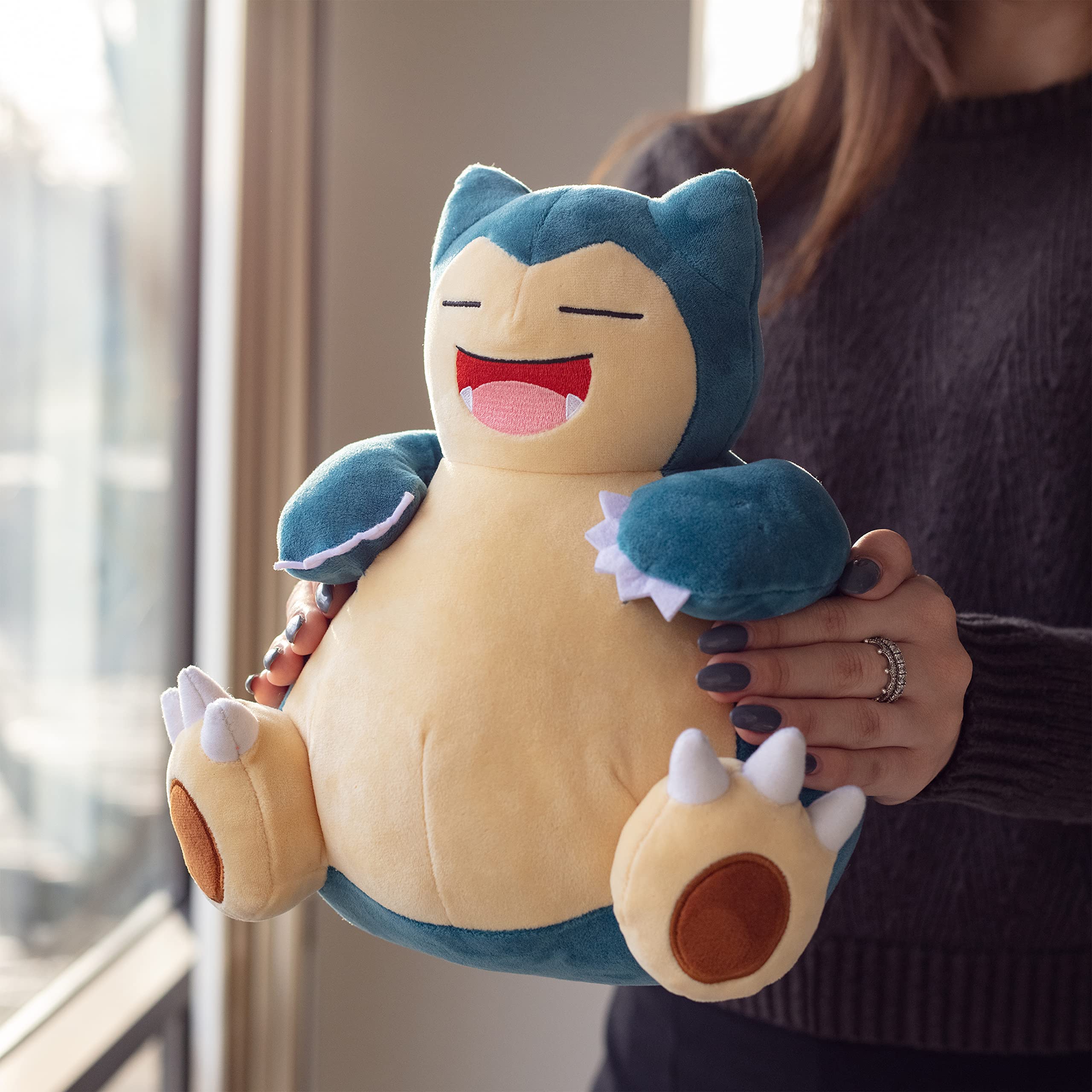 Gift-ready Snorlax plush from Jazwares, ideal for kids and collectors