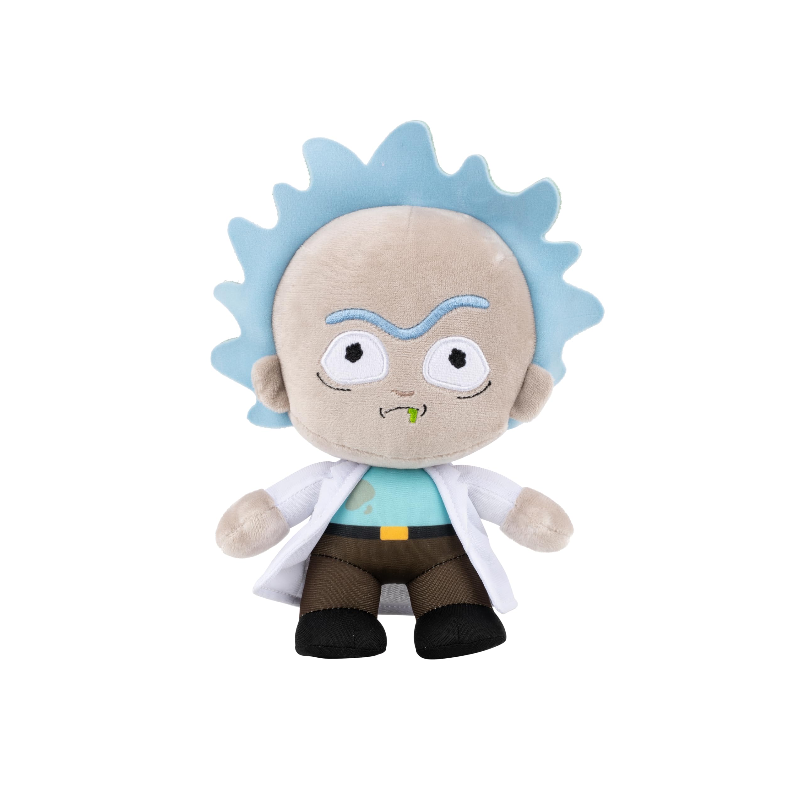 Jazwares Rick Plush 8-inch, ultra-soft cuddle buddy for fans and collectors.