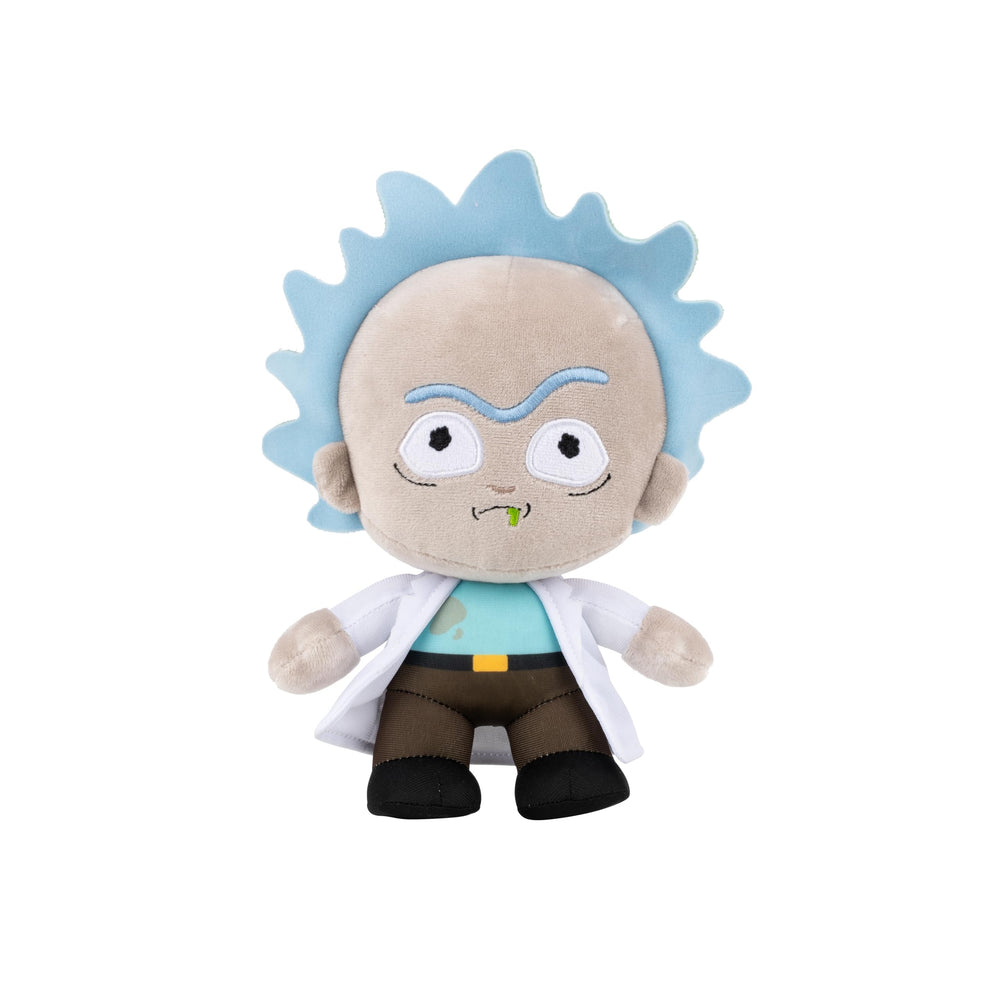 Jazwares Rick Plush 8-inch, ultra-soft cuddle buddy for fans and collectors.