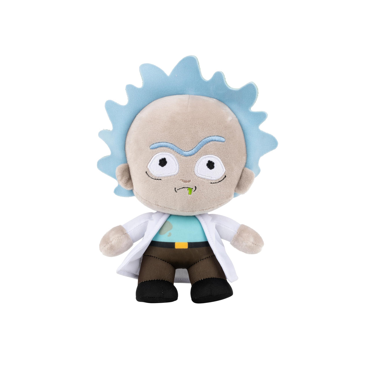 Jazwares Rick Plush 8-inch, ultra-soft cuddle buddy for fans and collectors.