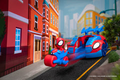 Jazwares Spidey Web Strike Vehicle with Spidey at the wheel