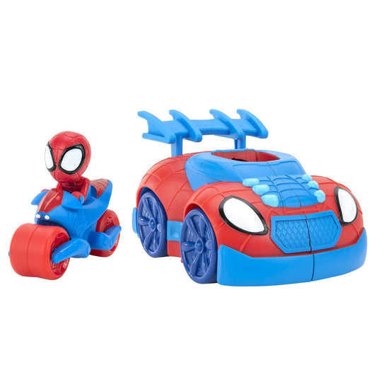 Jazwares Spidey Web Strike Vehicle front view for heroic rescue play